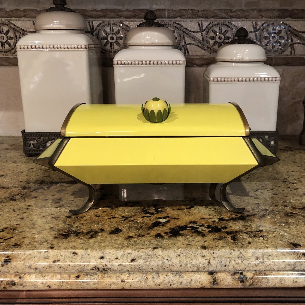 Anchor Hocking Fire King Yellow Chafing Dish